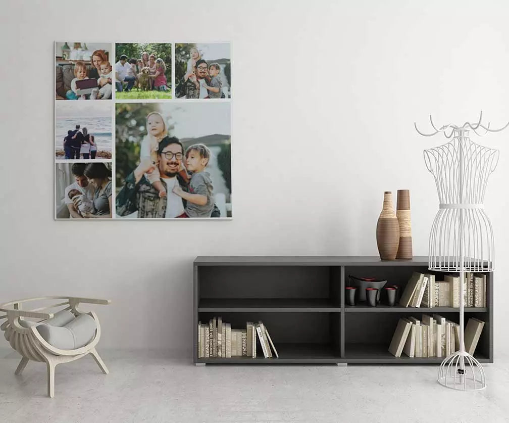 Photo Collage Canvas Print | Personalised Multi Picture Wall Art