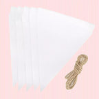 Personalised 5 Pieces Burlap Triangle Banners