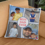 Photo Collage Cushion & Chocolates Hamper - Add Personalised Message