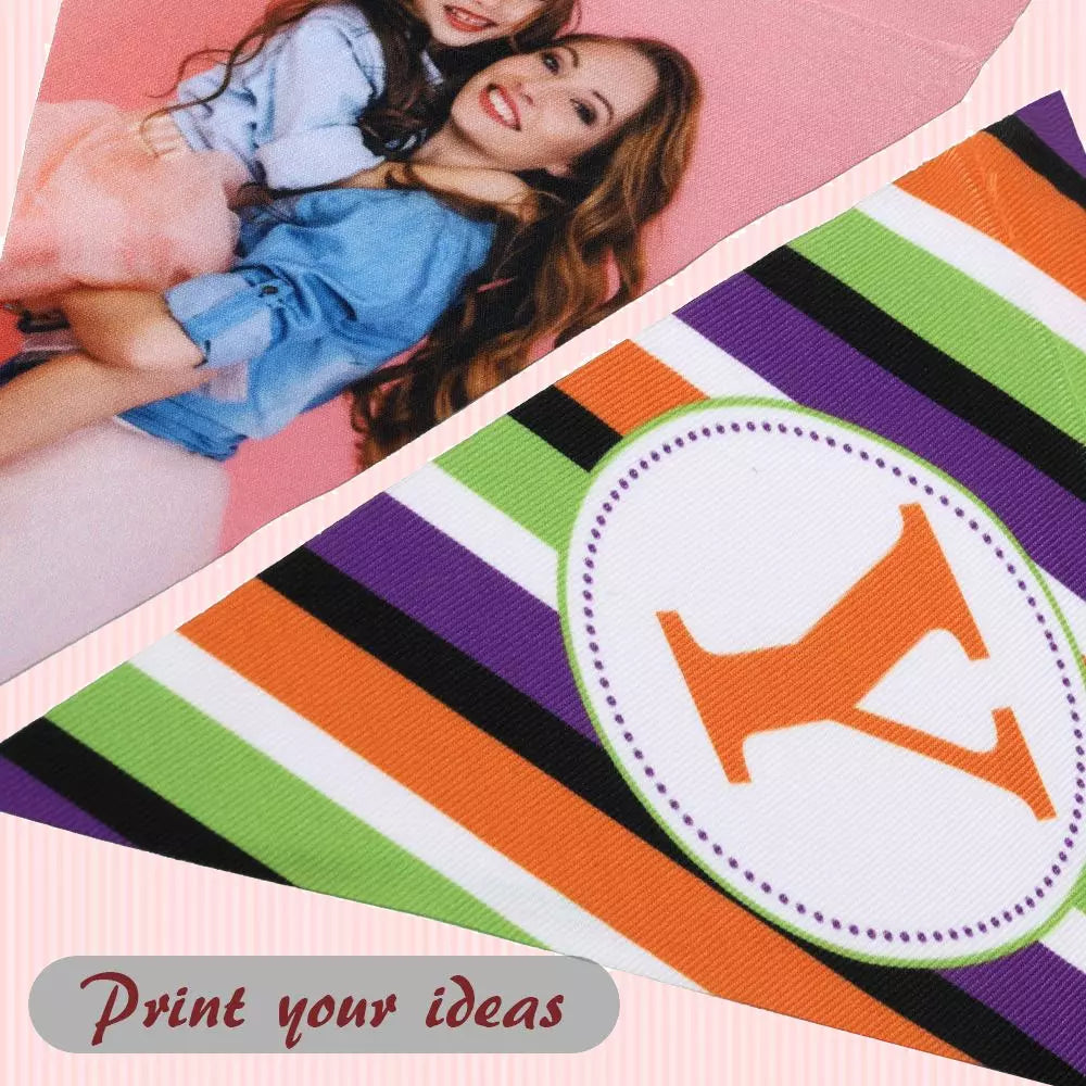 Personalised 5 Pieces Burlap Triangle Banners