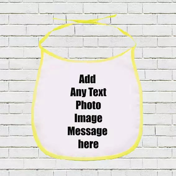 Personalised Baby Bibs - Add Photo/Text