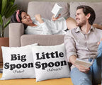 Big Spoon Little Spoon - Personalised Couple Cushion Covers