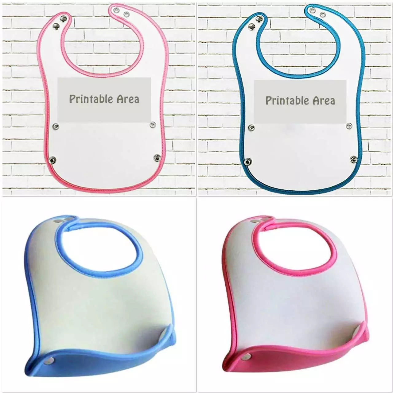 Personalised Bib with Crumb Catcher - Add Name, DOB & Weight