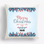 Merry Christmas & Happy New Year' - Personalised Christmas Cushion