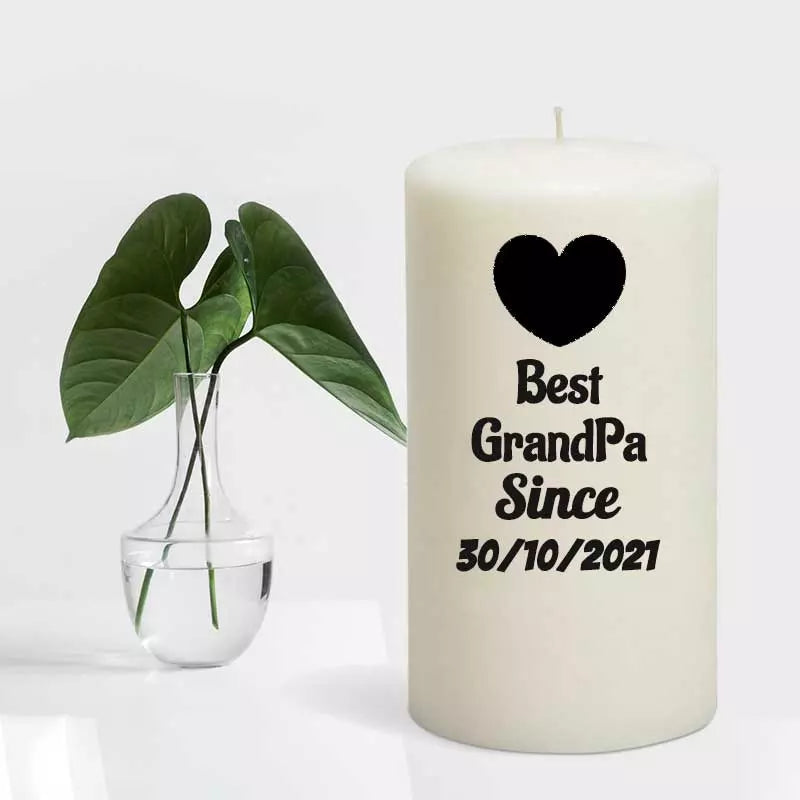 Best GrandPa Since YEAR - Personalised Candle Gift