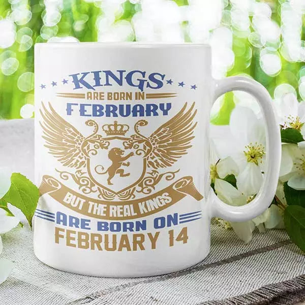 Kings are Born in (Month/Date) - Personalised Birthday Mug & Matching Coaster
