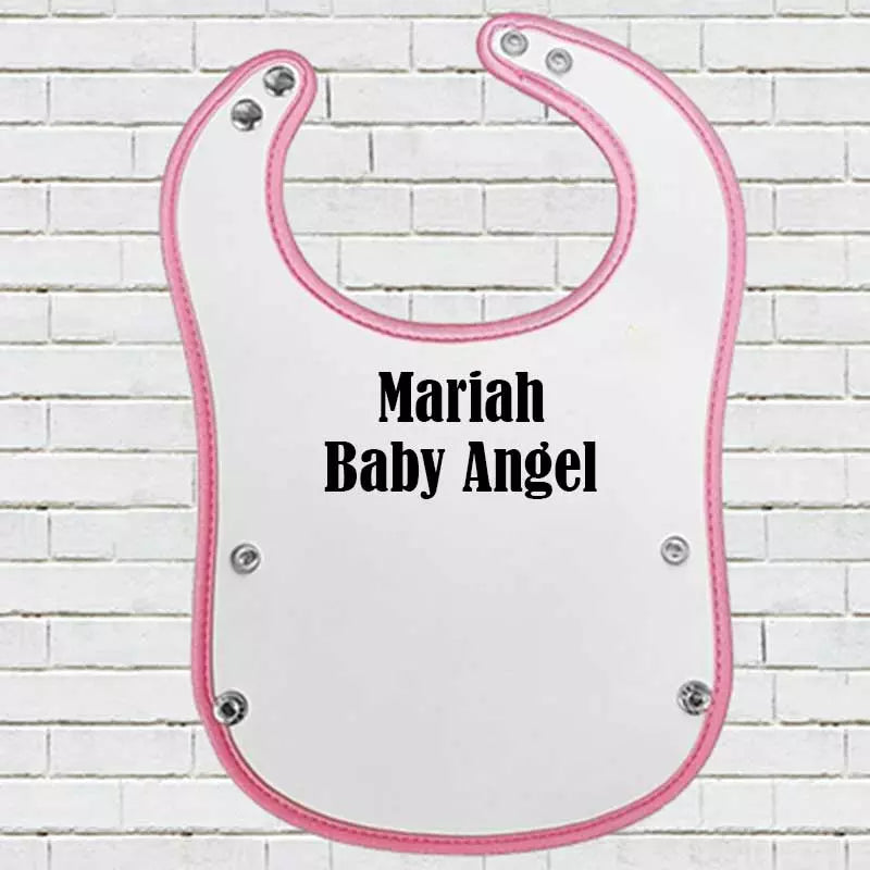 Pocket Baby Bib - Personalise with Your Own Name/Text