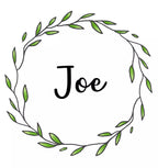 Personalised Pocket Bib with a Spring Wreath Design - Add Name