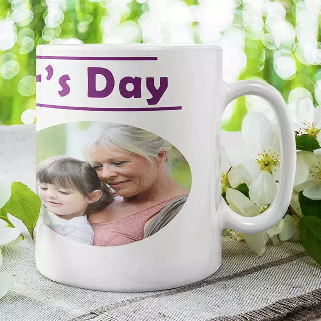 Lindt Lindor Chocolate Hamper with a Personalised Mother's Day Photo Mug