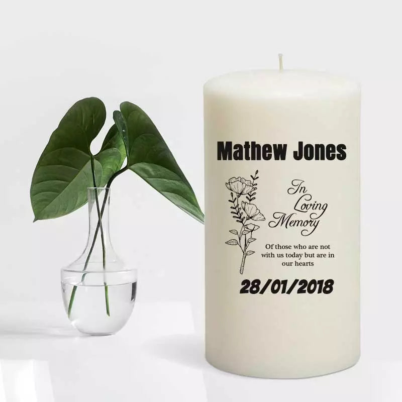 In Loving Memory Of Remembrance Candle - Add Name
