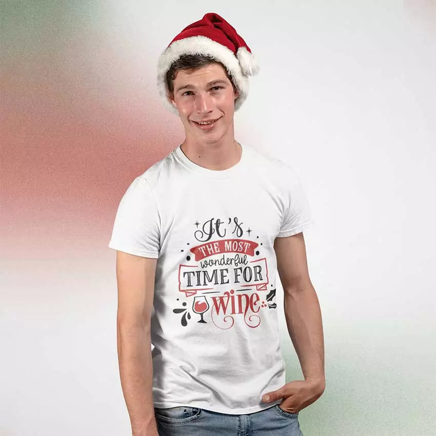 PersonalisedÂ "Its the Most Wonderful Time for Wine" t-Shirt