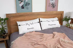 Personalised Couple Pillow Covers Gifts Set - My Side Your Side