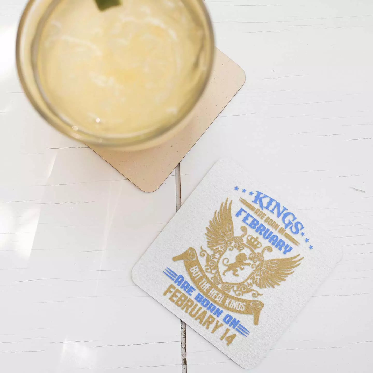 Kings are Born in (Month/Date) - Personalised Birthday Mug & Matching Coaster