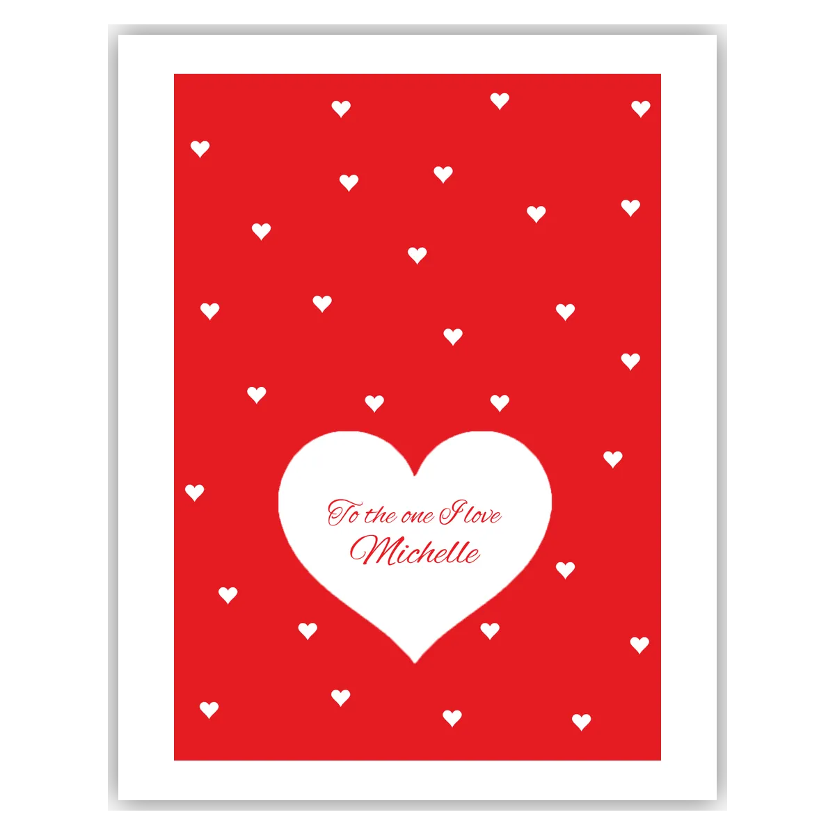  – personalised card design, perfect Valentine card for her or him, romantic customised greeting to make your personalised card unique and memorable.