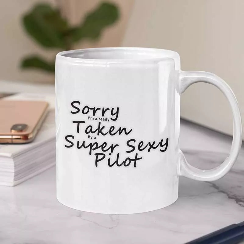 personalised sorry im already taken funny mug UK
