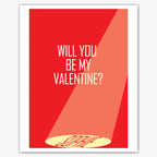 Stage Spotlight Proposal – Will You Be My Valentine? Card – personalised Valentine card, custom romantic greeting or anniversary card; make your own unique card.