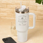 Personalised Teacher Planting Seeds of Knowledge Engraved 40oz White Teacher Gift Tumbler