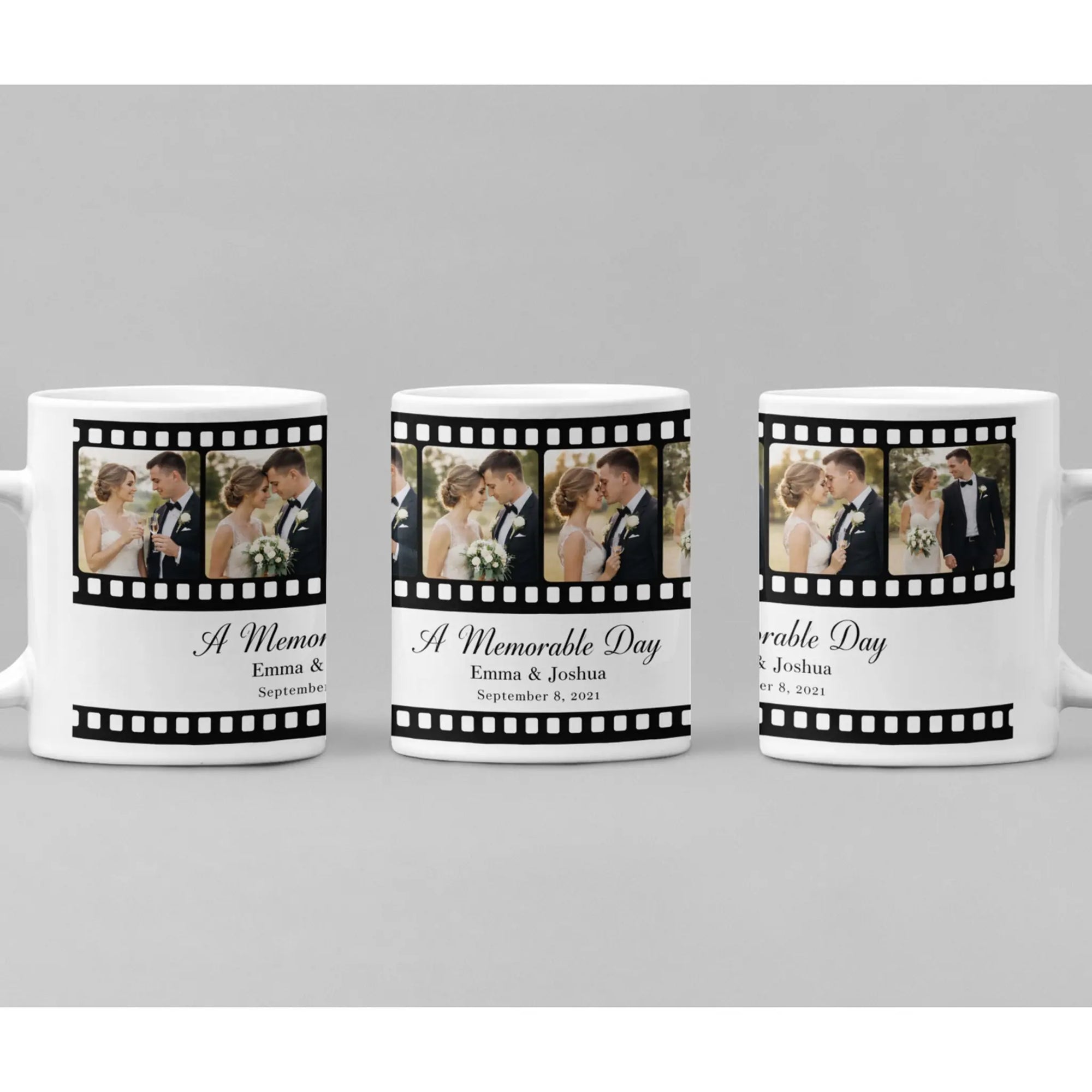 Custom couple photo mug, romantic personalised Valentine gift