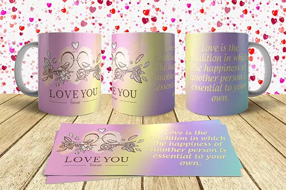 Romantic personalised mug gift for Valentine’s Day or anniversary