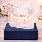 Custom name and date crystal plaque – personalised Valentine’s Day keepsake
